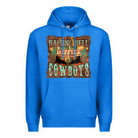 True Royal Raising hell with the hippies and the cowboys Premium Hoodie - HowdyJamesFarm