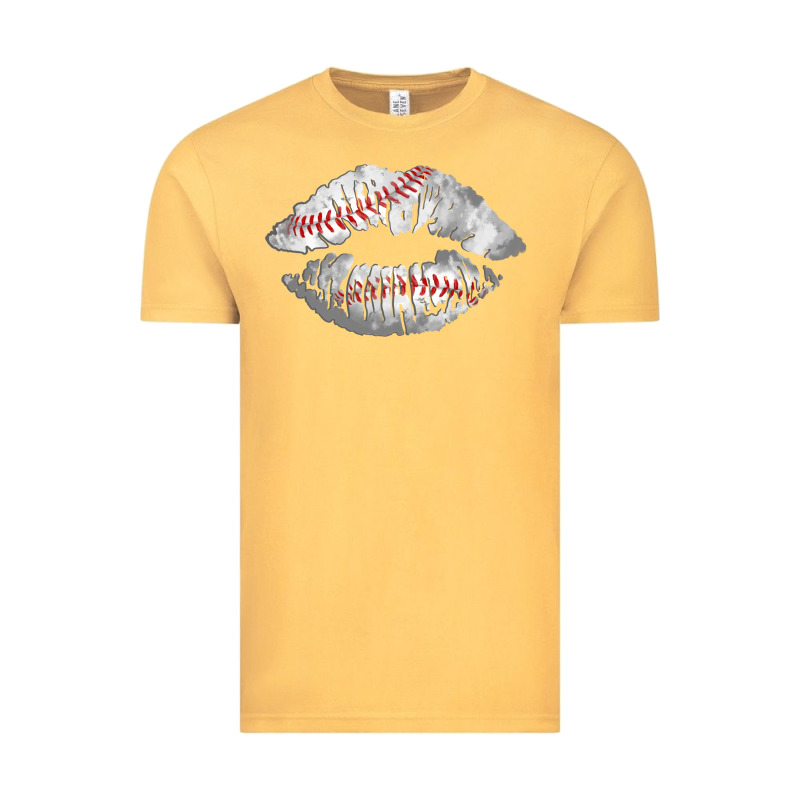Baseball Lips Vintage Tee by AdoDesignShop | Teevron