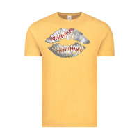 Vintage Mustard baseball lips Vintage Tee - AdoDesignShop