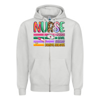 Dove Grey nurse Zipper Hoodie - Artiststas