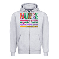 Heather Grey nurse Zipper Hoodie - Artiststas