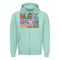 Seafoam nurse Zipper Hoodie - Artiststas