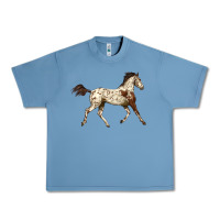 Pebble Blue Appaloosa Horse Urban Heavy Tee - LillyAllenDesigns