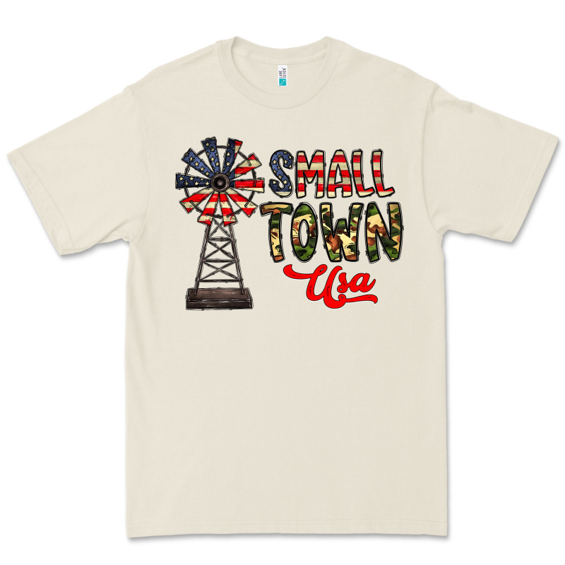 Small Town Usa Premium Tee by CowhideDigitalArt | Teevron