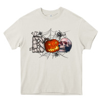 Cream boo Heavy Core Tee - CowhideDigitalArt
