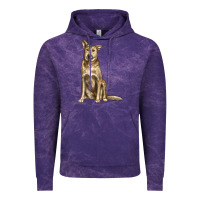 Cloud Purple chinook dog Vintage Hoodie - LillyAllenDesigns