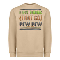 Mushroom i like things that go pew pew Heavyweight Sweatshirt - MaliasSmallBusiness