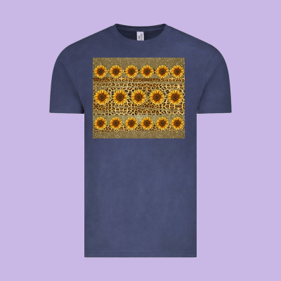 Leopard Glitter Sunflower Tumbler Vintage Tee Designed By Jasminsmagicworld