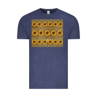 Vintage Denim leopard glitter sunflower tumbler Vintage Tee - Jasminsmagicworld