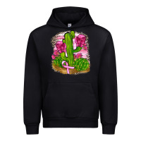 Black breast cancer cactus Urban Hoodie - FaDigitalArtStudio