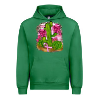 Emerald breast cancer cactus Urban Hoodie - FaDigitalArtStudio
