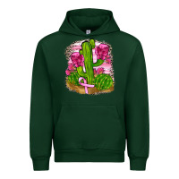 Forest Green breast cancer cactus Urban Hoodie - FaDigitalArtStudio