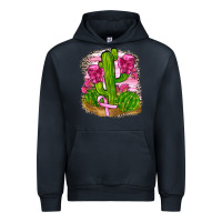 Navy breast cancer cactus Urban Hoodie - FaDigitalArtStudio
