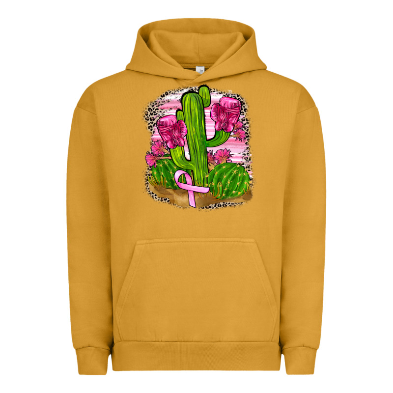 Breast Cancer Cactus Urban Hoodie by FaDigitalArtStudio | Teevron