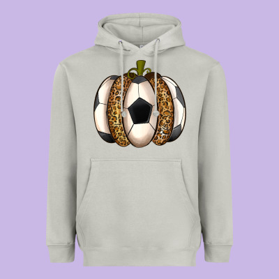 Soccer Pumpkin Heavyweight Hoodie Designed By Texasbilliewilder