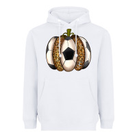 White Soccer Pumpkin Heavyweight Hoodie - texasbilliewilder