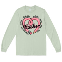 Matcha valentine's day pencil heart teacher quotes Long Sleeve Tee - MaliasSmallBusiness