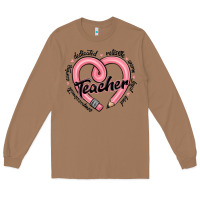 Valentine's Day Pencil Heart Teacher Quotes Long Sleeve Tee | Teevron