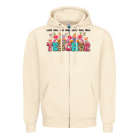 Teach Them Love Them Watch Them Grow Teacher Zipper Hoodie | Teevron