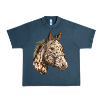 Midnight Navy appaloosa horse Urban Heavy Tee - LillyAllenDesigns
