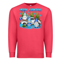 Cardinal merry christmas gnomies Premium Sweatshirt - texasbilliewilder