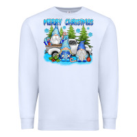 White merry christmas gnomies Premium Sweatshirt - texasbilliewilder