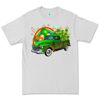 Dove Grey st patricks shamrock gold rainbow balloon candy truck Premium Tee - FaDigitalArtStudio