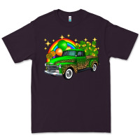 Plum st patricks shamrock gold rainbow balloon candy truck Premium Tee - FaDigitalArtStudio