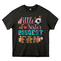 Asphalt little sister biggest fan soccer Heavy Core Tee - HRA Design Shop