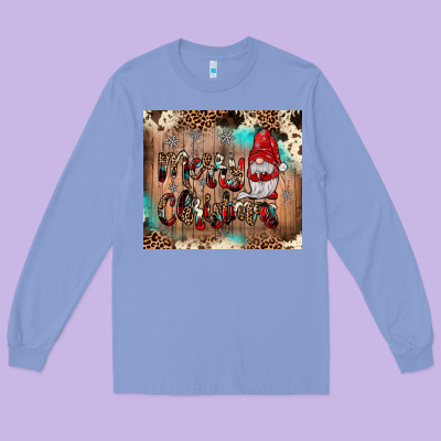 Merry Christmas Gnome Long Sleeve Tee Designed By Jahusdesignshop