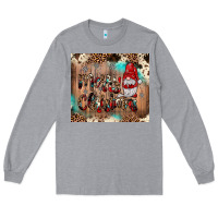 Heather Grey merry christmas gnome Long Sleeve Tee - JahusDesignShop