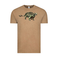 Vintage Coffee Ankylosaurus T-Rex Vintage Tee - LillyAllenDesigns