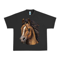 Pigment Black quarter horse portrait Urban Heavy Tee - LillyAllenDesigns