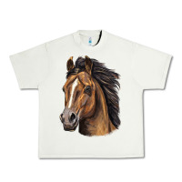 Pistachio quarter horse portrait Urban Heavy Tee - LillyAllenDesigns