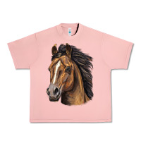 Salmon quarter horse portrait Urban Heavy Tee - LillyAllenDesigns