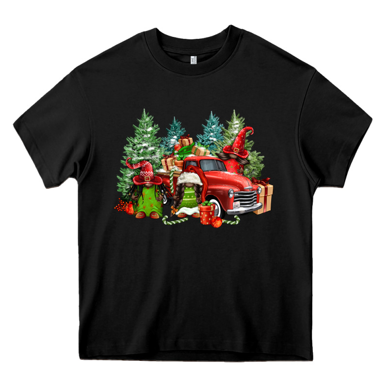 Merry Christmas Truck Afro Gnomies Heavy Core Tee by FaDigitalArtStudio | Teevron