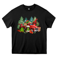 Black merry christmas truck afro gnomies Heavy Core Tee - FaDigitalArtStudio