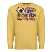 Antique Gold Bad witch vibes Premium Sweatshirt - NancyCooperArtShop
