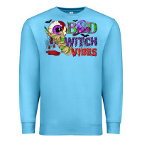 Ocean Blue Bad witch vibes Premium Sweatshirt - NancyCooperArtShop