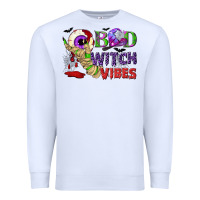 White Bad witch vibes Premium Sweatshirt - NancyCooperArtShop
