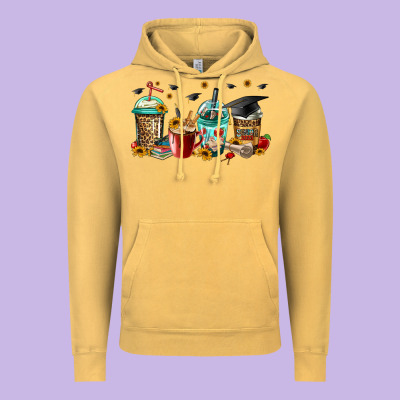 Senior 2023 Graduation Coffee Vintage Hoodie Designed By Jasminsmagicworld