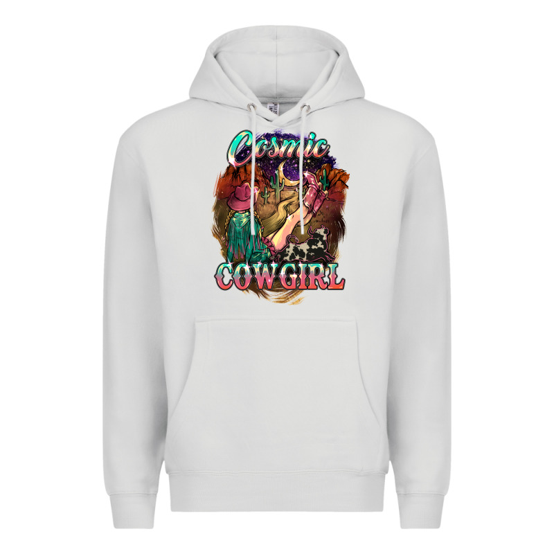 Cosmic Cowgirl Premium Hoodie by HowdyJamesFarm | Teevron