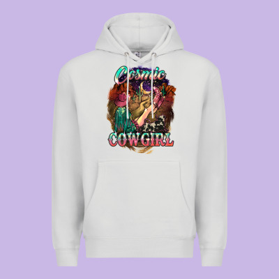 Cosmic Cowgirl Premium Hoodie Designed By Howdyjamesfarm