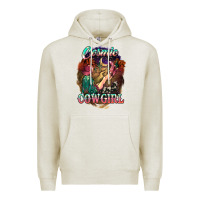 Oatmeal Heather Cosmic Cowgirl Premium Hoodie - HowdyJamesFarm