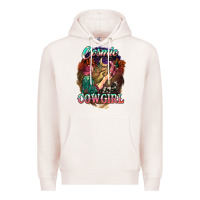 Pale Pink Cosmic Cowgirl Premium Hoodie - HowdyJamesFarm