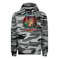 Slate Camo Cosmic Cowgirl Premium Hoodie - HowdyJamesFarm