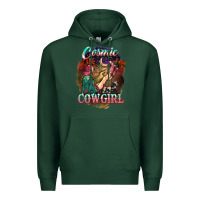 Sports Green Cosmic Cowgirl Premium Hoodie - HowdyJamesFarm