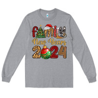 Heather Grey family new years 2024 Long Sleeve Tee - MaliasSmallBusiness