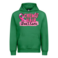 Emerald Breast Cancer Chemo hair don't care Urban Hoodie - FaDigitalArtStudio