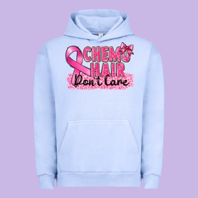 Breast Cancer Chemo Hair Don't Care Urban Hoodie Designed By Fadigitalartstudio